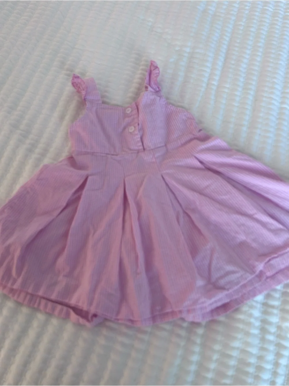 Classic Whimsy Pink Gingham Minnie’s  w C Embroidered  Cotton Size 2